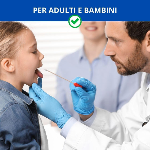 gef + medica - 20x Tampone Streptococco A - Test Faringeo per la Rilevazione dello Streptococco del Gruppo A | Facile ed Affidabile